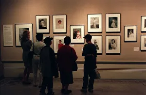 00180 Prints: National Portrait Gallery September 98 A wall in the national portrait gallery full