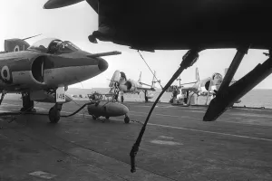 NATO Exercise HMS Ark Royal Aircraft Carrier March 1965 Fleet Air Arm Supermarine