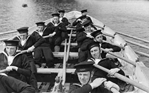 Recruitment Prints: Naval Cadets undergoing training at a Naval establishment in the heart of England during