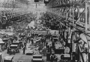 Artillery Prints: The Naval workshop at The Royal Ordnance Works at Stoney Stanton Road Coventry