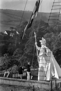 Navy cadets training at the Britannia Royal Naval College in Dartmouth, Devon