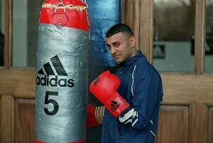 Images Dated 14th January 1999: Nazeem Hamed Boxing January 99 At the launch of his new sponsor