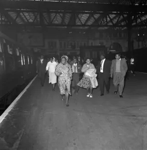 Nearly 1000 West Indian immigrants arrive in three boats trains at Waterloo Station