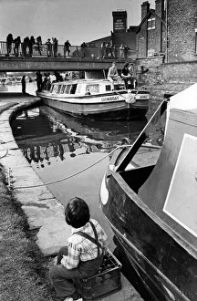 Barge Prints: Negotiating traffic on the Leeds and Liverpool canal at Appley Bridge, near Wigan
