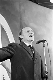 Nuclear Prints: Neil Kinnock attends a Campaign for Nuclear Disarmament Rally in London