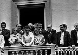 NEIL KINNOCK AND GLENYS KINNOCK WITH MICHAEL FOOT AND HIS WIFE JILL CRAIGIE AND ANTHONY