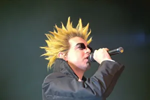 Neil Tennant of The Pet Shop Boys on stage at the Newcastle Telewest Arena. 07 / 12 / 99