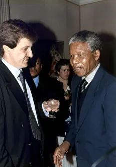 Leader Prints: Nelson Mandela, deputy Leader, African National Congress, visits London