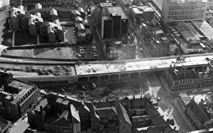 00776 Prints: The new A66 bypass bridge over Albert Road into the centre of Middlesbrough