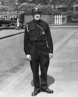 The new blue battledress uniform for members of ARP services as announced by Herbert