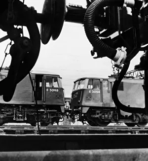 Two new British Rail Class 83 express electric locomotive trains