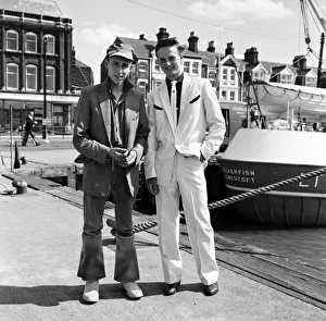 00667 Prints: A new craze - Fancy suits worn by trawler fishermen at Lowestoft, Suffolk