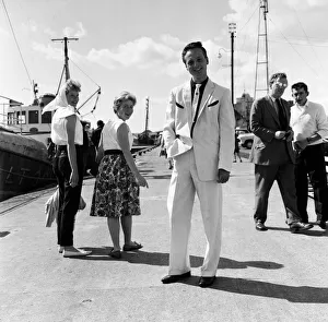 A new craze - Fancy suits worn by trawler fishermen at Lowestoft