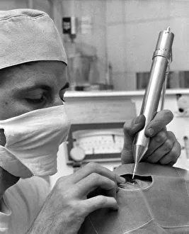 The new Cryo Surgical Unit at Moorfields hospital being demonstrated as it will be used