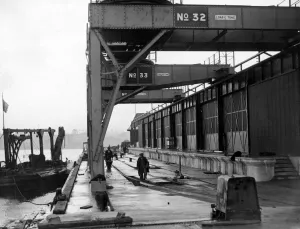 Dock Prints: The new deep water quay at the Albert Edward Dock at North Shields
