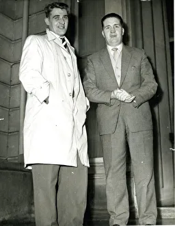new dunfermiline manager willie cunningham (left) with man he succeeds jock stein sport