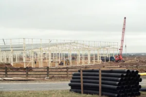The new factory for Samsung under construction at Wynyard Business Park. 14th March 1995