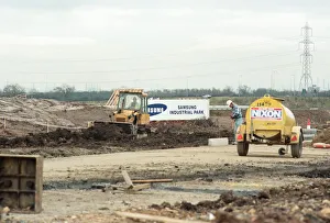 00670 Prints: The new factory for Samsung under construction at Wynyard Business Park. 14th March 1995