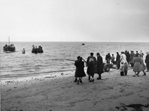The new Hoylake lifeboat Oldham IV arrives at Hoylake Lifeboat Station after the 500 mile
