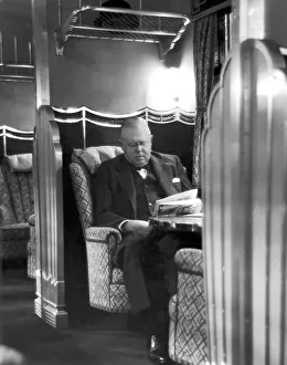 Carriage Prints: New L. N. E. R. railway train. Bucket chairs for 1st class passengers on the London to