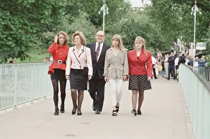 New Leader of the Labour Party John Smith takes a post-election walk through London