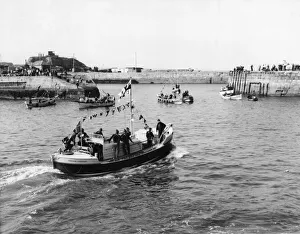 Crew Prints: A new lifeboat, the Will and Fanny Kirby, launched at Seaham Harbour to replace