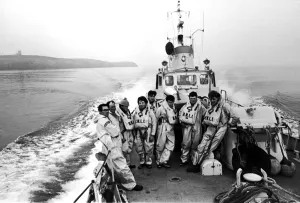 Life Boats Prints: The new lifeboatmen of Longhope, the tiny village on the Orkney island of Hoy