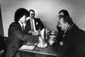 Transfer Prints: New Liverpool signing Craig Johnston has a word with his new boss Bob Paisley in