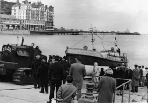 Rescue Prints: The new Llandudno lifeboat the Lilly Wainwright arrives at the resort after sailing