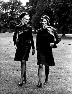 This is the new look for British European Airways girls - uniforms to match their mood