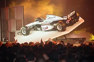 01376 Prints: New McLaren MP4 12 Formula One Motor Racing Car is launched at Alexandra Palace in London