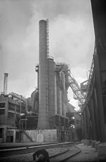 Air Pollution Prints: The new one million pound furnace at Fords automotive factory in Dagenham