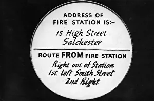 Firefighters Prints: The new National Fire Service discs being prepared by the NFS for use where the local