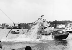 Accidents Prints: The new Penlee lifeboat Mabel Alice was capsized yesterday in front of some of itOs