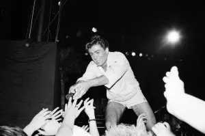 Guitarist Prints: New pop sensation Wham! pictured in concert in Aberdeen, Scotland