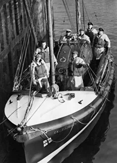 The new Seaham Harbour lifeboat Howard D prepares to sail out of her harbour on her