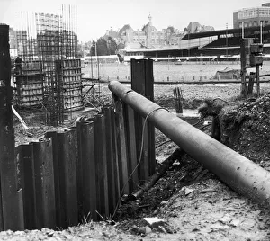 The new stand under construction at Cardiff Arms Park 17th January 1969