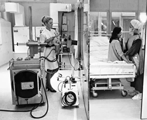 X Ray Prints: The new sterile nursing unit goes into service at the Middlesex Hospital in London