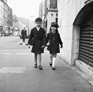 00993 Prints: New uniforms to return to school after half term break 7th February 1967