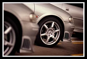 00143 Prints: NEW VAUXHALL GSI CAR SILVER ALLOY WHEELS JULY 1999 FOR ROAD RECORD