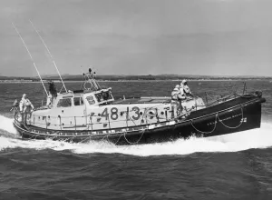 Rescue Prints: The new Wick, Scotland, life-boat Princess Marina which is a 48 foot 6-inch Oakley Mk. II