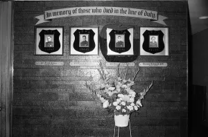 Crime Prints: New York Police Department, memorial to those who died in the line of duty