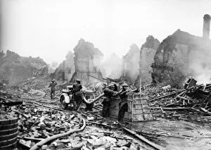 Rubble Collection: Newbridge Road, Hull, Yorkshire, after it was bombed in the Blitz