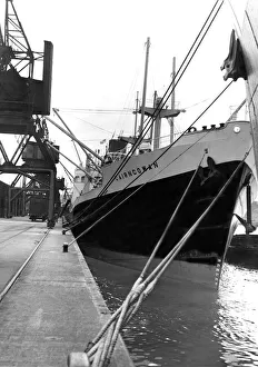 Quayside Prints: Back in Newcastle aftrer her maiden trip to Canada is the steamer Cairngowan (9
