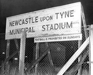 00272 Prints: The Newcastle Municipal Sports Stadium in 26th November 1964