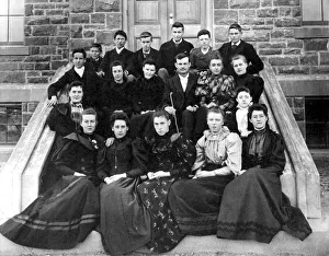 NEWCASTLE, NEW BRUNSWICK, CANADA - Lord Beaverbrook childhood at Harkins Academy 1893
