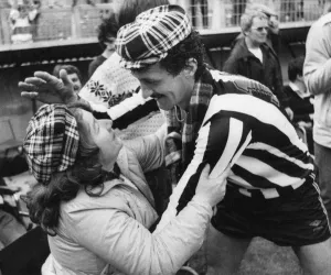 Newcastle United 4-0 Derby, Division Two league match at St James Park