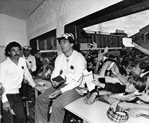 Hero Prints: Newcastle United footballer Kevin Keegan is greeted by jubilant Newcastle fans as he