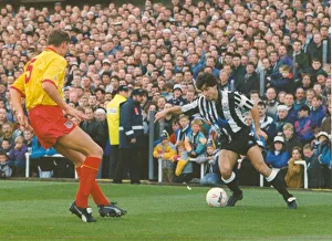 Newcastle United player Gavin Peacock October 1992 There was a