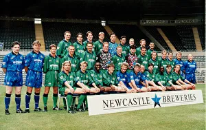Group Shot Prints: Newcastle United team 1994 / 1995 including footballer Malcolm Allen